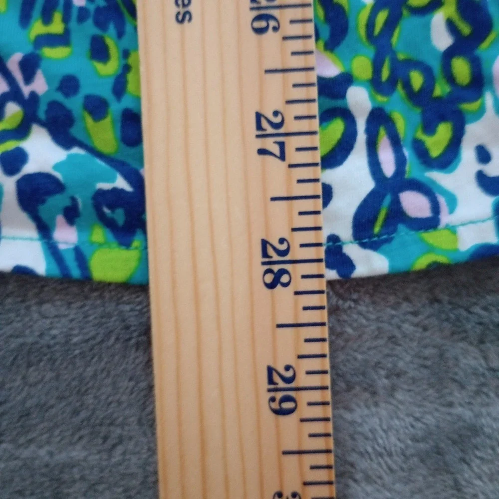 Lilly Pulitzer Windsor‎ Sea Strapless Dress Womens Small Blue Green Pima Cotton - Picture 6 of 16